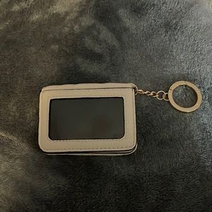 Victorias Secret PINK Cream Card Keychain Wallet